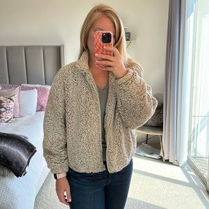 Sherpa bomber jacket